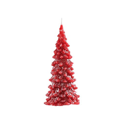 The Recycled Candle Company Handmade Red Christmas Tree Candle - Large