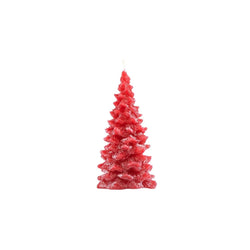 The Recycled Candle Company Handmade Red Christmas Tree Candle - Small