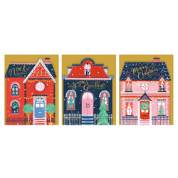 Trio Box of Cards - Christmas Houses