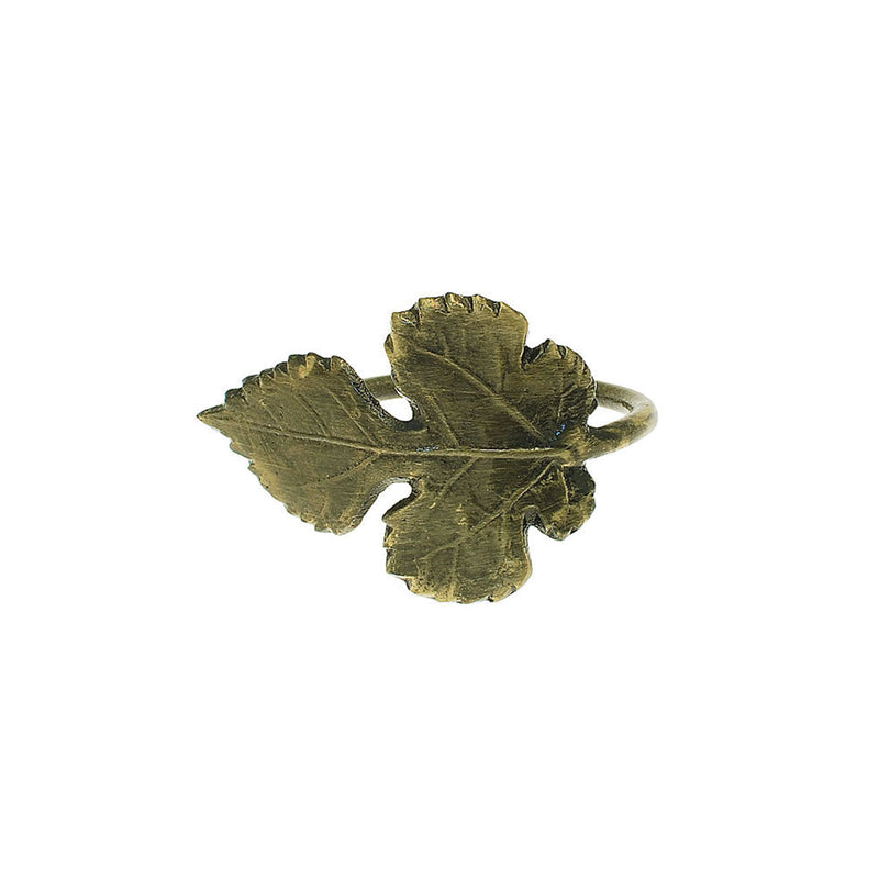 Walton & Co Leaf Napkin Ring - Antique Gold