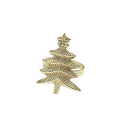 Walton & Co Tree Napkin Ring - Pale Gold