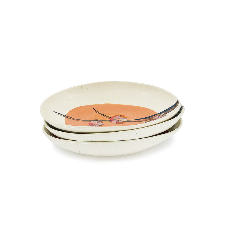 Wonki Ware Cherry Blossom Etosha Dish - Salmon