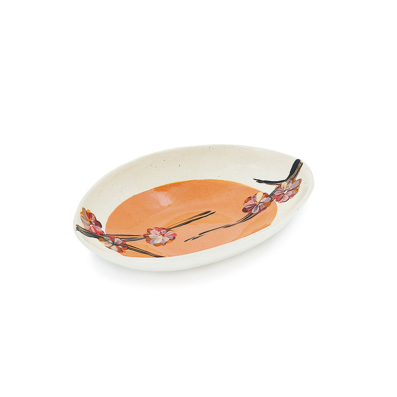 Wonki Ware Cherry Blossom Etosha Dish - Salmon