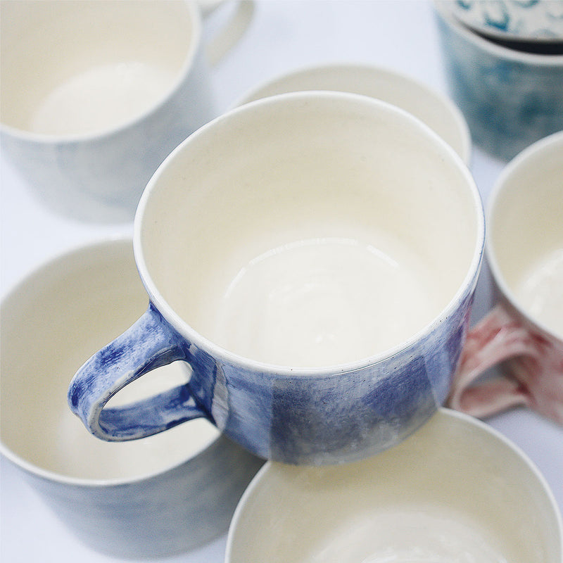 Wonki Ware Squat Mug - Blue Mix
