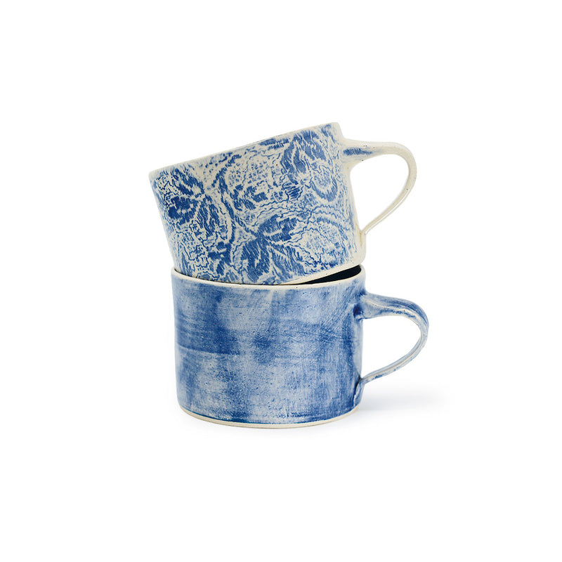 Wonki Ware Squat Mug - Blue Mix