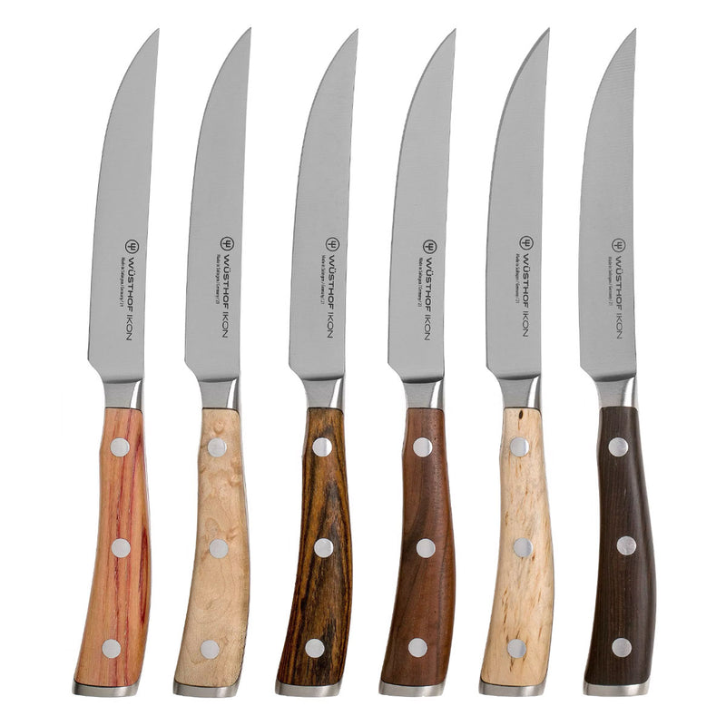 Wüsthof Ikon Steak Knife Set With Leather Case