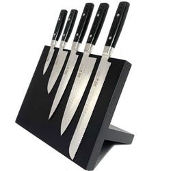 Yaxell Zen 5-Piece Knife Set with Black Magnetic Block