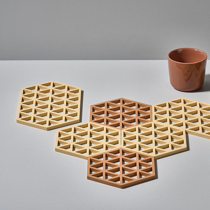 Zone Denmark Silicone Triangles Large Trivet - Sand