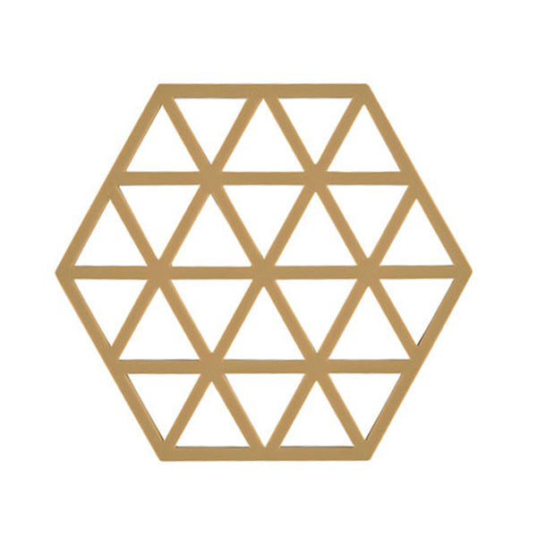 Silicone Triangles Small Trivet - Khaki