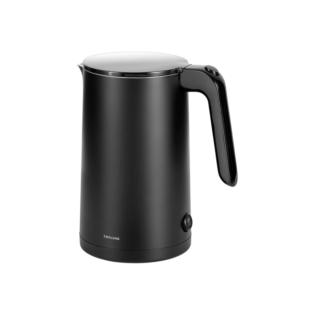 An electric kettle shown from the front.