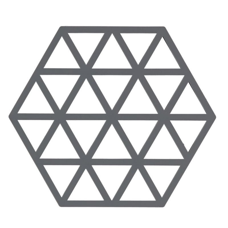 Silicone Triangles Small Trivet - Cool Grey