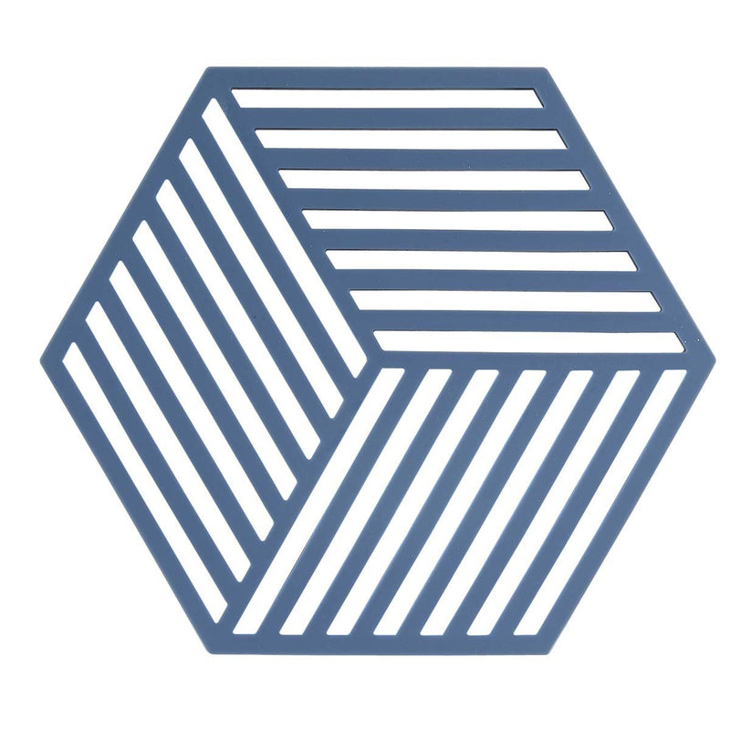 Silicone Hexagon Trivet - Denim