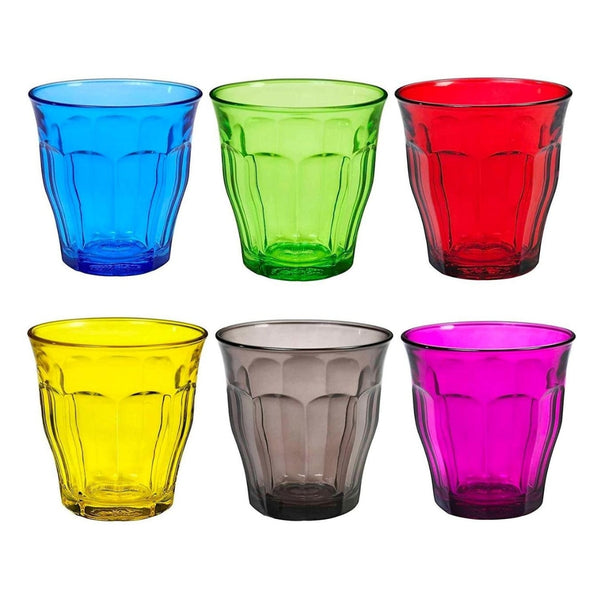 Duralex Picardie Set of 6 Mixed Coloured Tumblers - 25cl