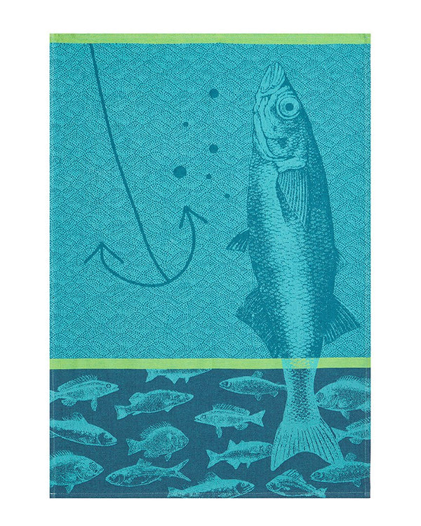 Coucke Jacquard Kitchen Towel - Fishing