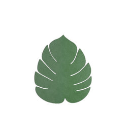 LIND DNA Leather Leaf Coaster - Textured Forest