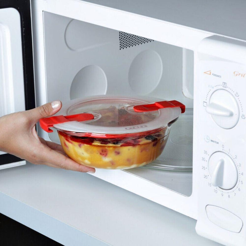 Pyrex Cook & HeatRound Roaster with Vented Lid - 20cm