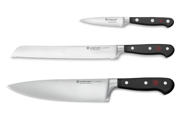 Wusthof Classic 3pc Knife Set (Cooks, Bread, Paring)