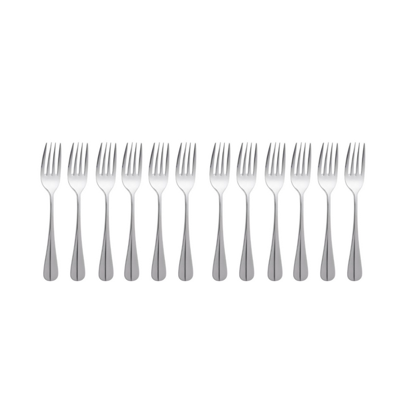 Set of 12 Pintinox Baguette Table Forks - Save 75%