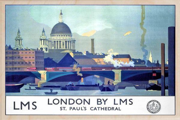 The Wooden Postcard Company Postcards - St Pauls Over City
